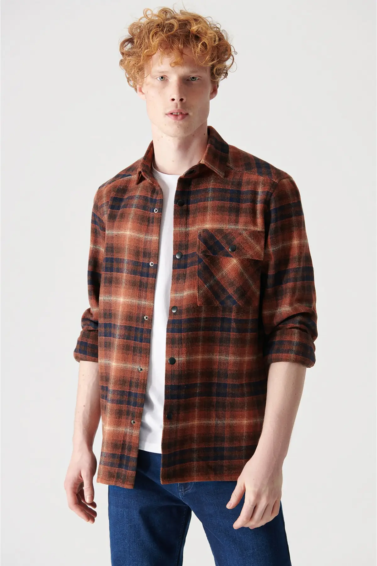 Men's Tile Classic Colar Citched Oversized Fit Jacket Coat A12y6067