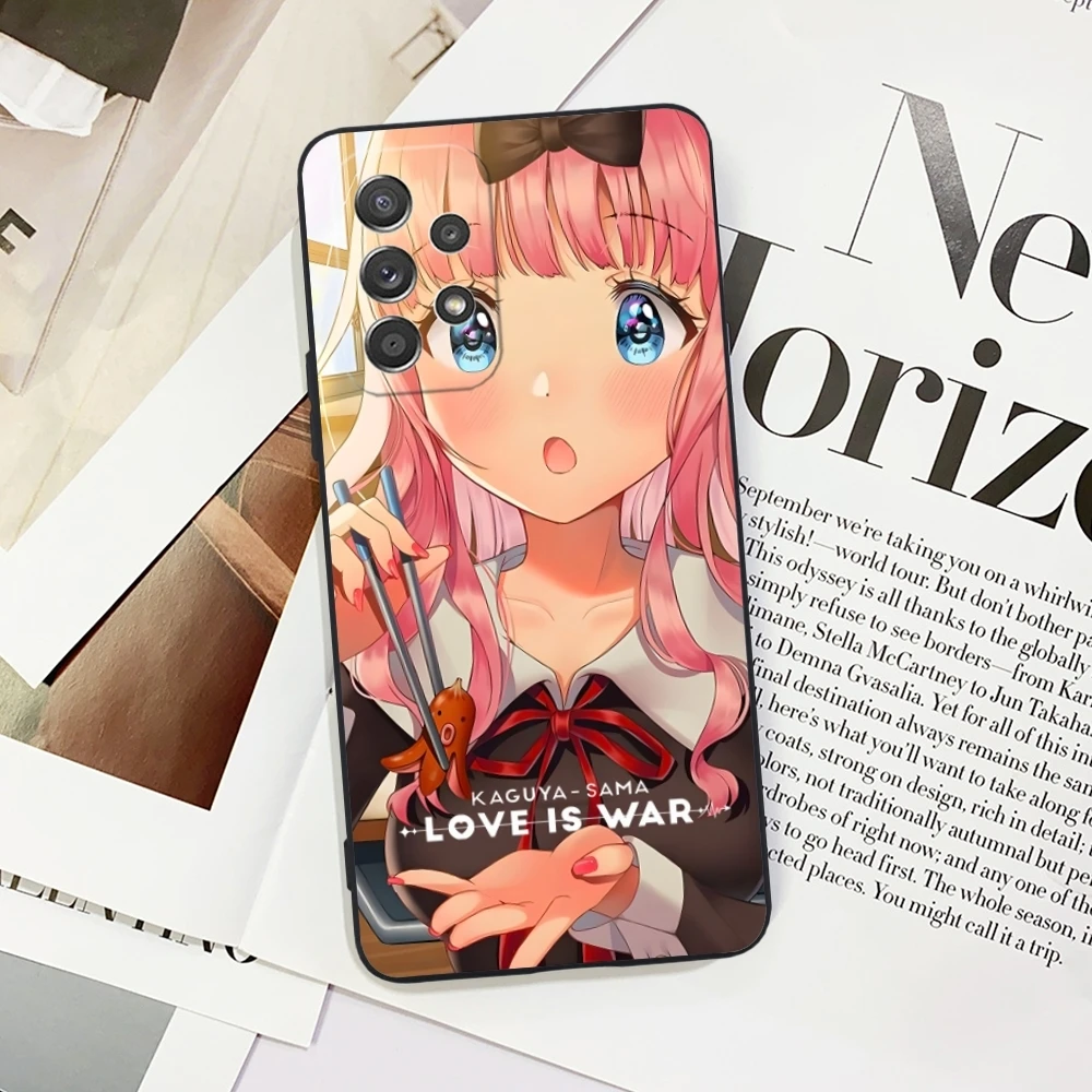 Чехол для мобильного телефона Kaguya Sama Chika Samsung Galaxy A91 73 71 70 54 53 52 34 24 23 21 S 5G Черный