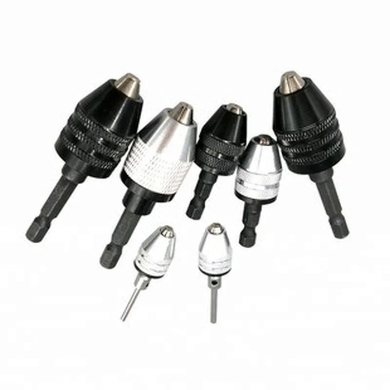 

0.3-3.6mm Keyless Drill Chuck Screwdriver Impact Driver Adaptor 1/4 '' Hex Shank Drill Bit Tool Quick Change Convertor Adapter