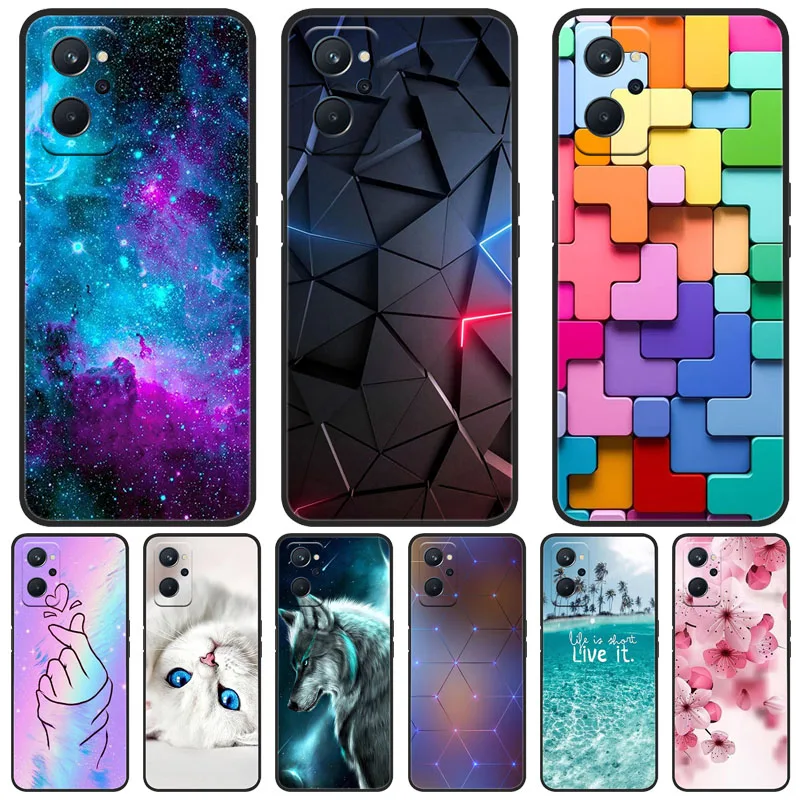

For Realme 9i Case RMX3491 Shockproof Silicone Soft TPU Funda Cases For OPPO Realme 9i 9 i Cover Cute Coque Realme9i Shells