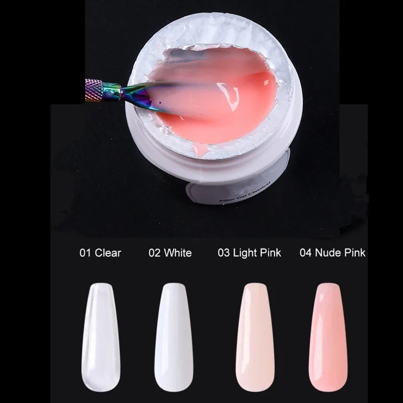 Гель для наращивания ногтей прозрачный розовый 15 мл | Красота и здоровье