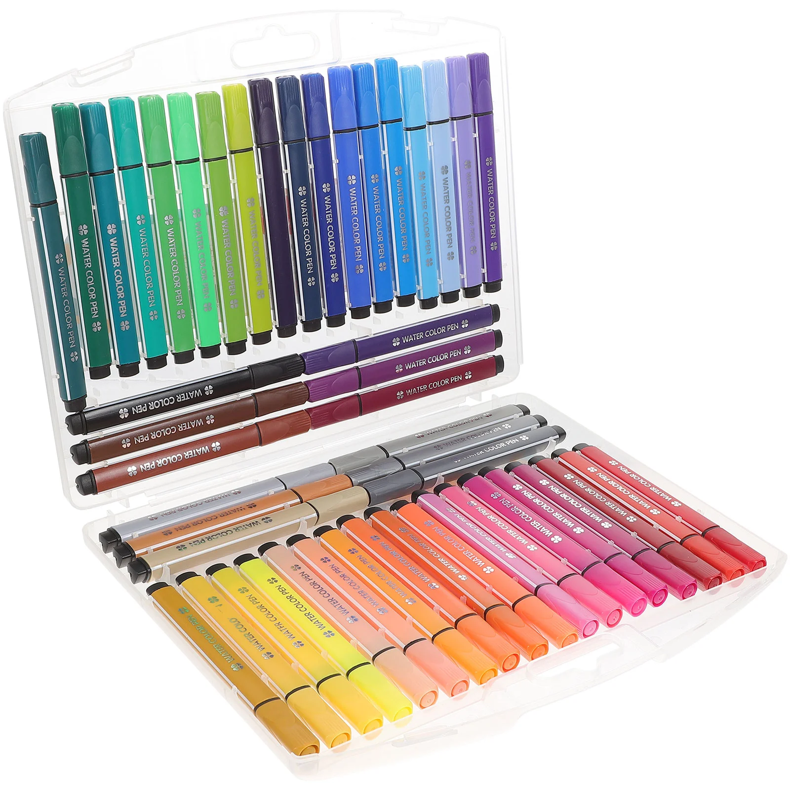

Colour Thin Markers Adult Coloring Kids School Plastic Pens Student Convenient Drawing Accessories Portable