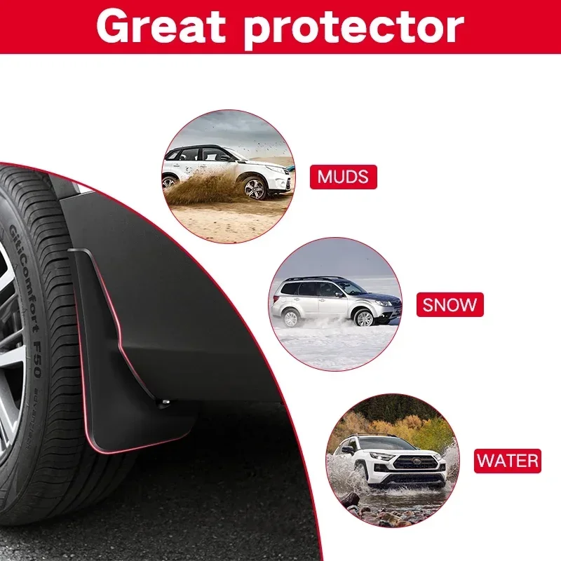Фото Автомобильные аксессуары: Брызговики для Suzuki Jimny Sierra JB74 JB64 2022 2019-2023, передние и задние защитные щитки от грязи, брызговики-фартуки №2