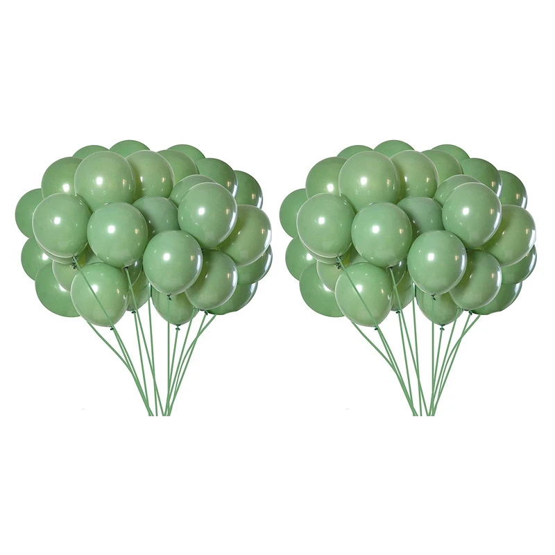 

200Pcs Green Balloons Olive Green Balloons Eucalyptus Party Latex Balloon 12 Inch For Women Men Birthday Baby Wedding