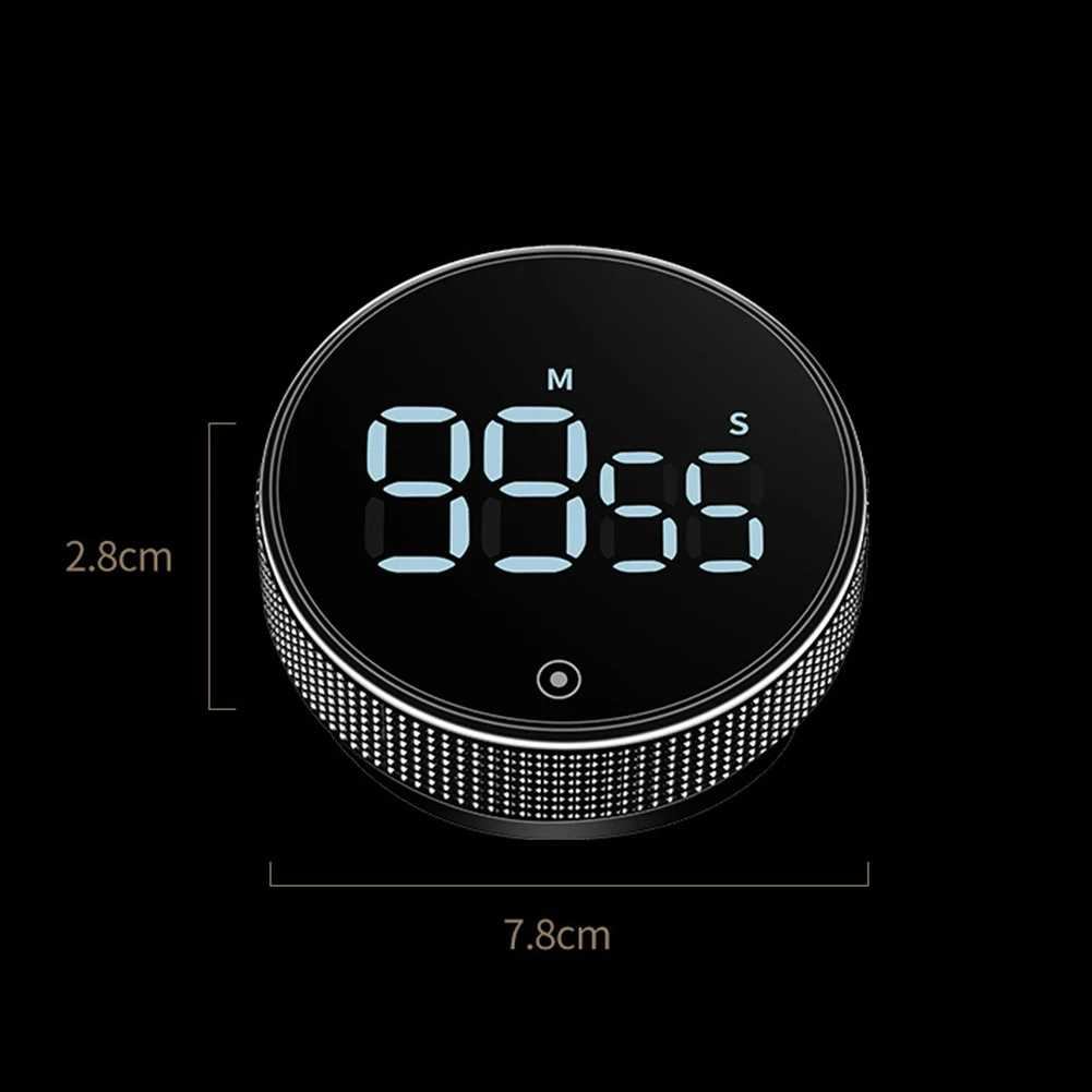 Кухонный таймер многофункциональный светодиодный магнитный вращающийся