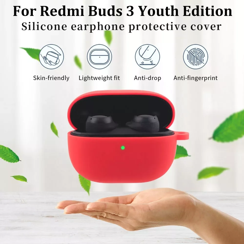 

Cover For Redmi Buds 3 Lite Case Funda Silicone shockproof Wireless Headphone Accessories For Redmi Buds 3 Lite Cover