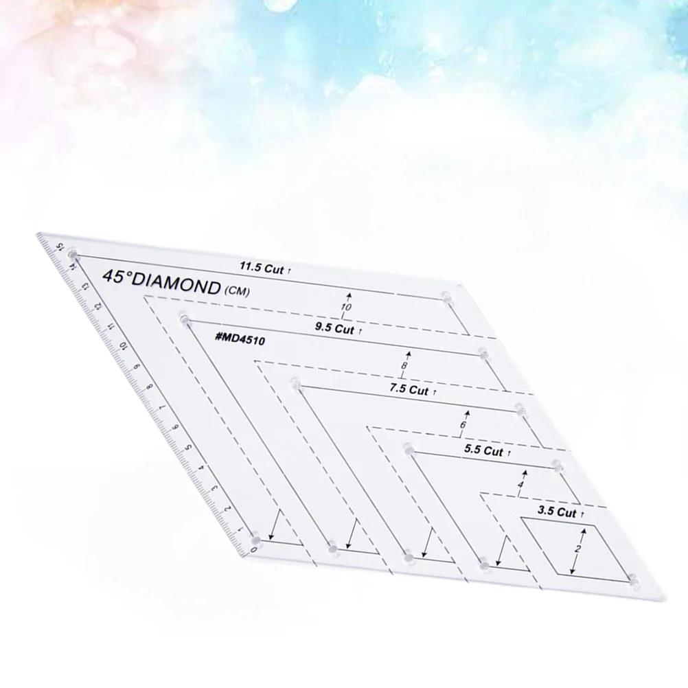 

Patchwork Ruler Rhomboid Quilting Ruler Sewing Accessories Template for Cutting Sewing