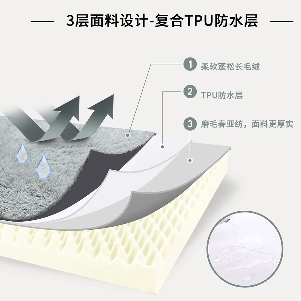 Подушка для домашних животных из губки 41-47 дюймов съемная и моющаяся