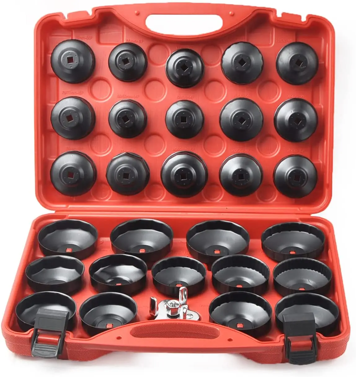 Compatible for 30PCS Cup Type Oil Filter Wrench Set Socket Tool Set for Mercedes BMW VW Audi Volvo Ford