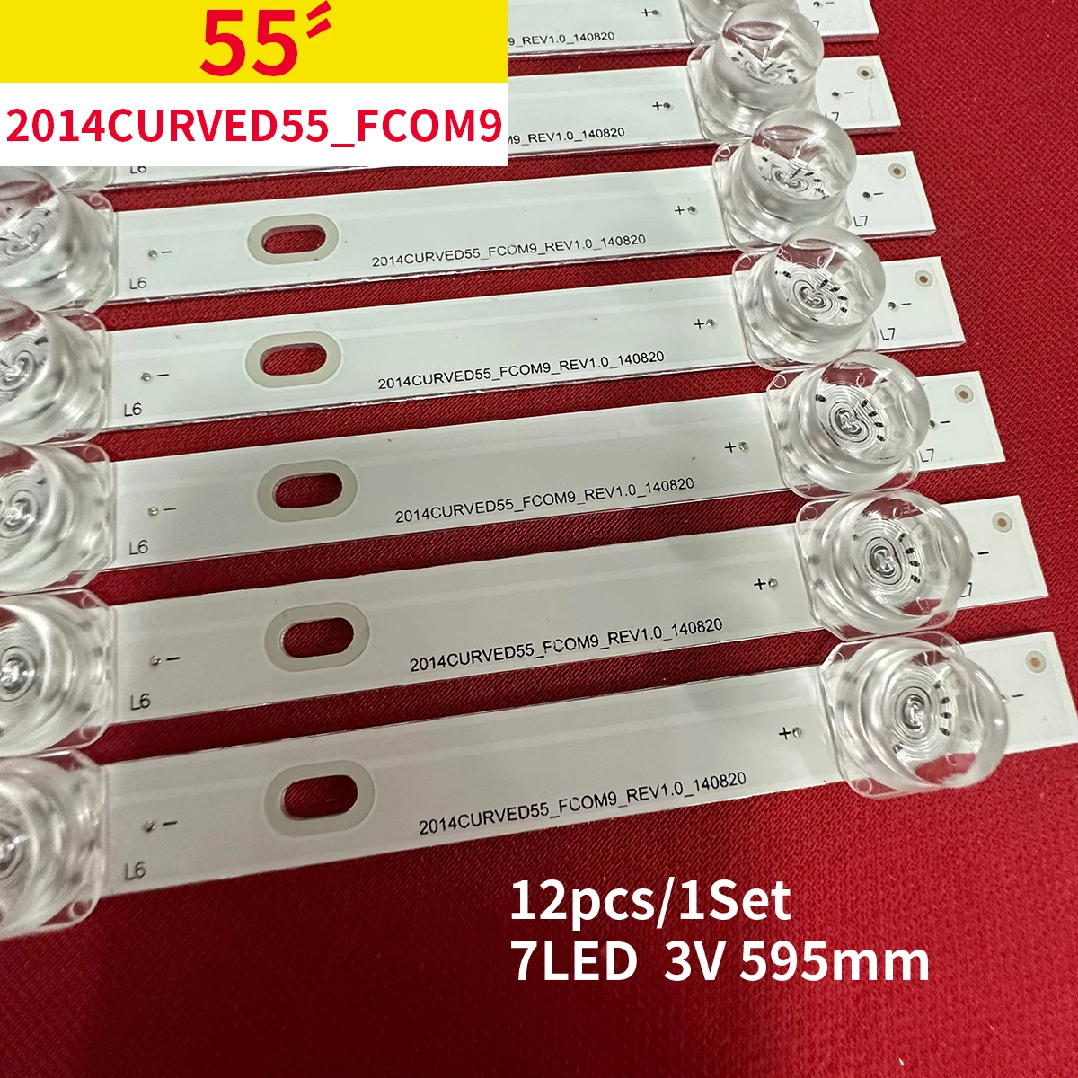 Новая светодиодная лента для 2014CURVED55_FCOM9_REV1.BN96-01206A 55CA9550 L55H9600A-CU 55PUS8700/12 55PUS8909/12