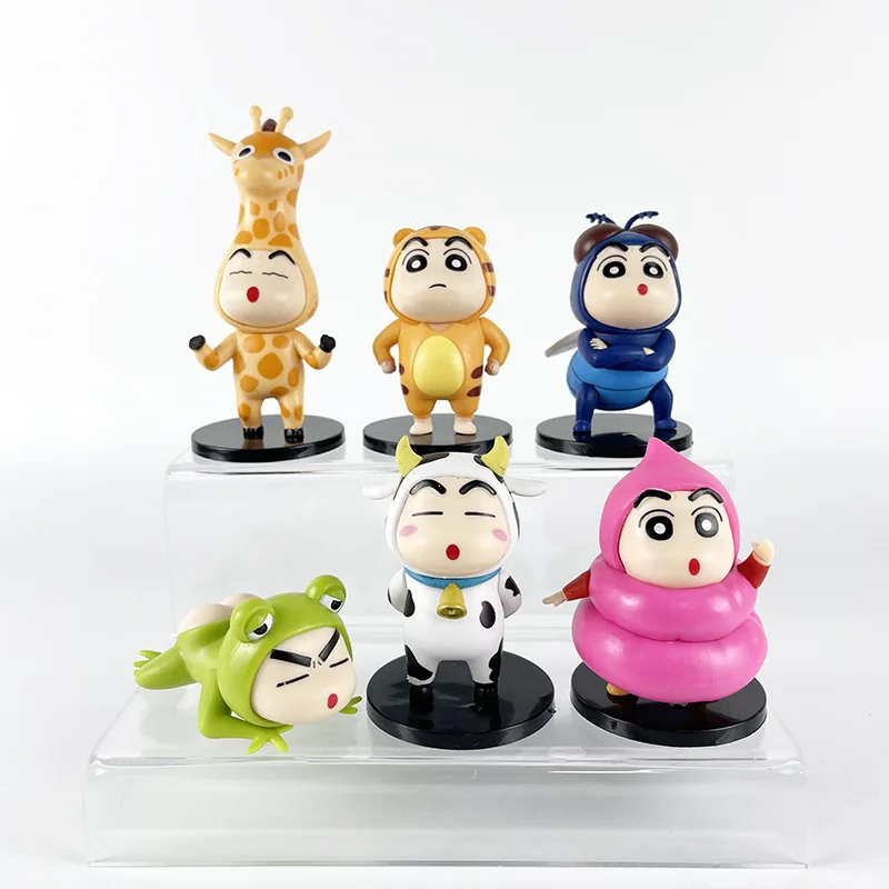 

Экшн-фигурки Аниме Crayon Shin-chan, из ПВХ, 6 шт./комплект