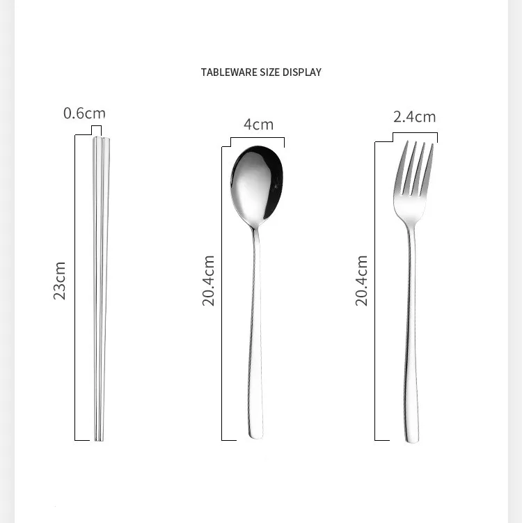 Рождественский набор столовых приборов из нержавеющей стали портативные