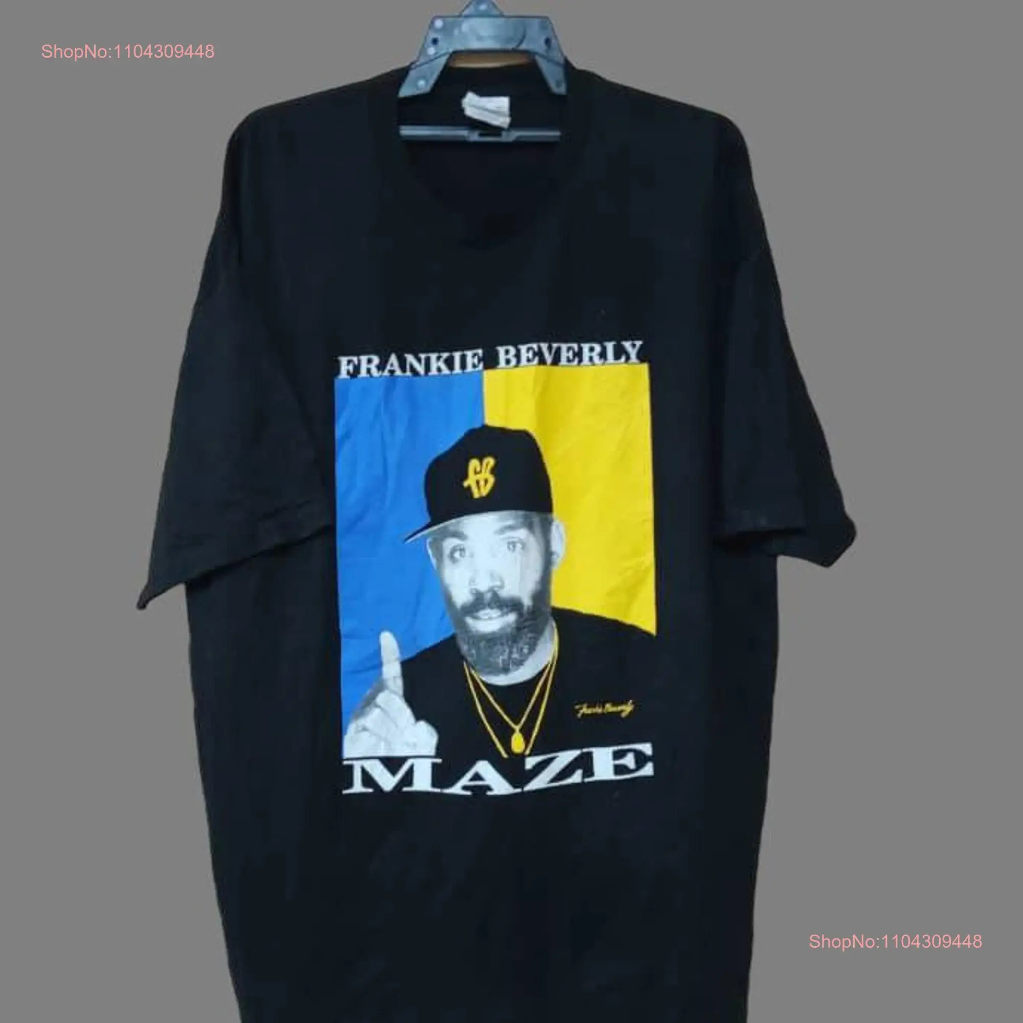 Vintage MAZE Frankie Beverly Black XXLarge T Shirt American Soul Band Music R B Funk Concert Tour Size XXL