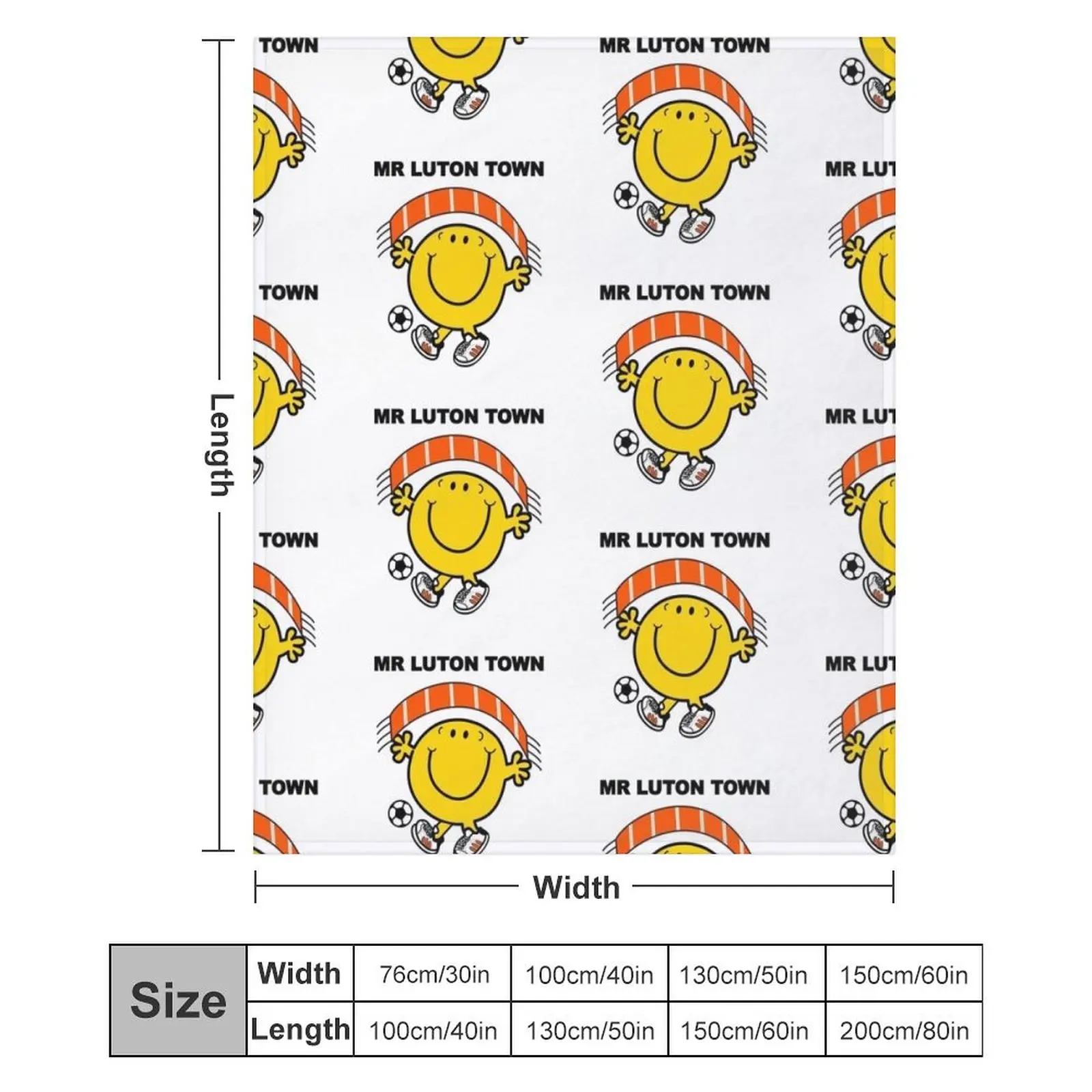 Плед Mr Luton Town тяжелое для сна Дизайнерские одеяла
