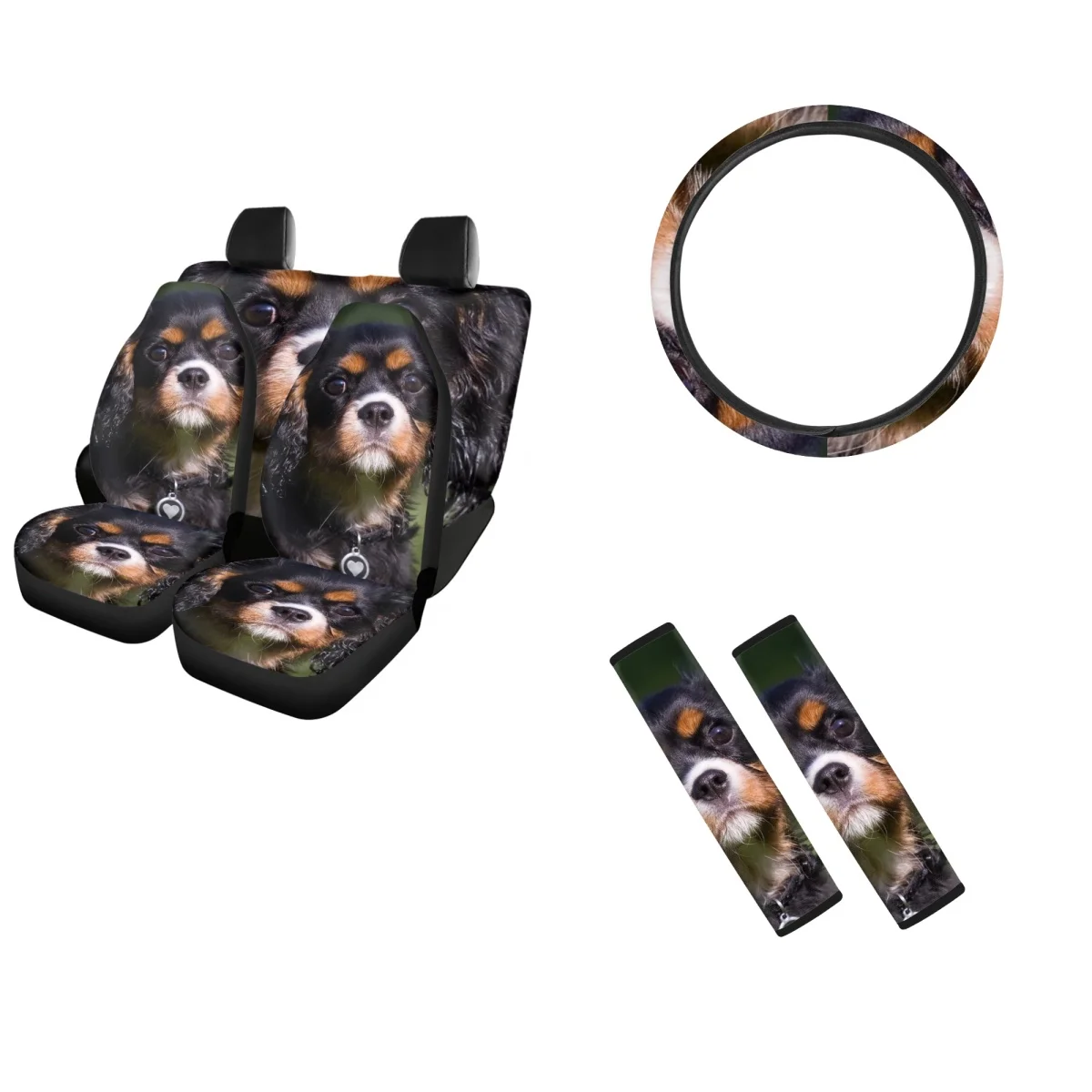 

Передний/задний Чехол для автомобильного ремня безопасности Bernese Mountain Dog, противоскользящий чехол на руль