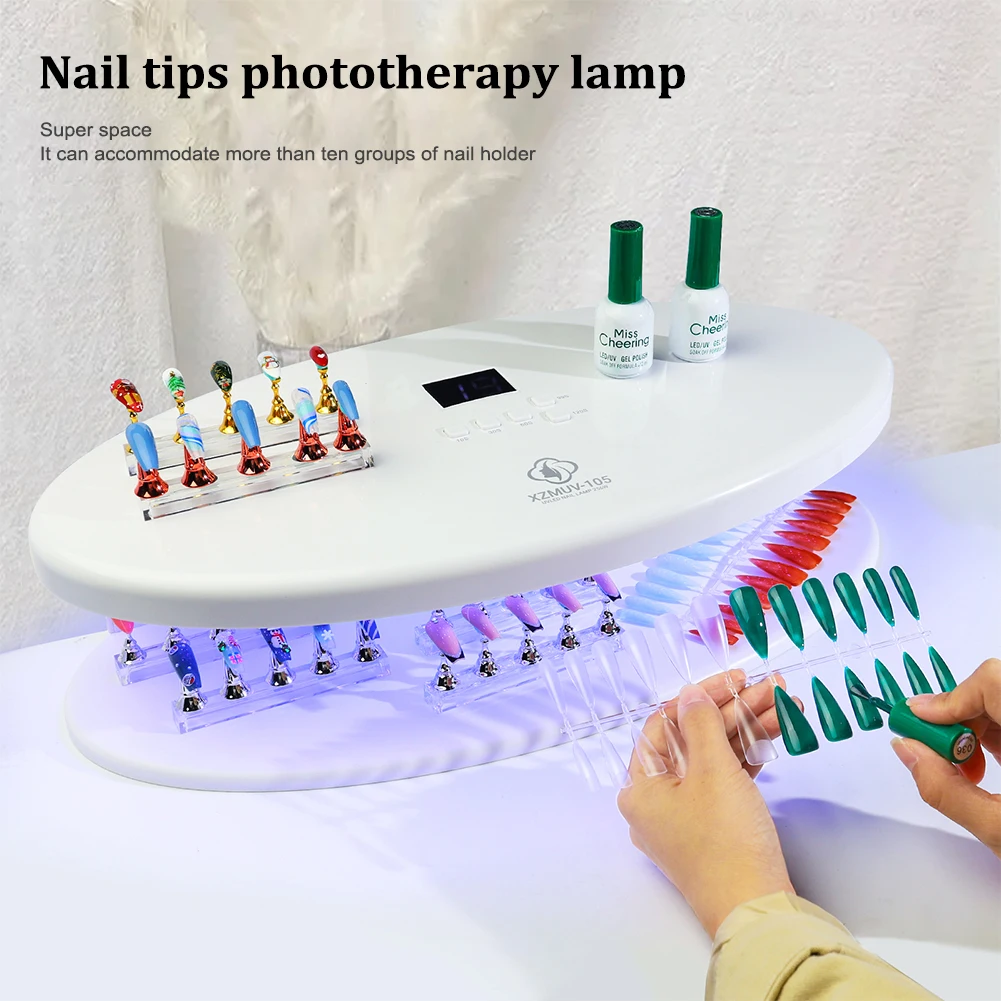 

96Pcs Beads Super Space UV/LED Nail Lamp 256W High Power Drying Quickly Nail Dryer Nail Gel Polish Dryer Manicure Salon Machine