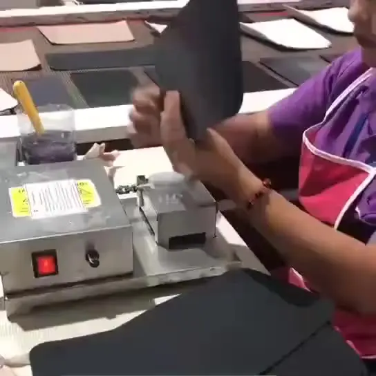 

Easy to clean single sided electrical leather edge coloring machine dyeing machine