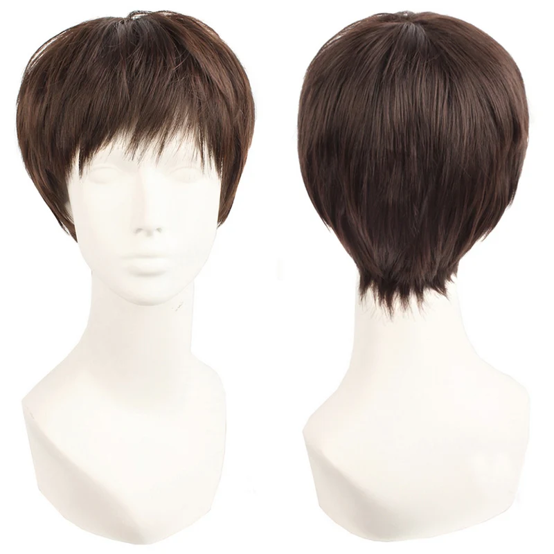 

High Quality Anime Voltron:Legendary Defender Lance Short Brown Hair Heat Resistant Cosplay Costume Wig + Free Wig Cap