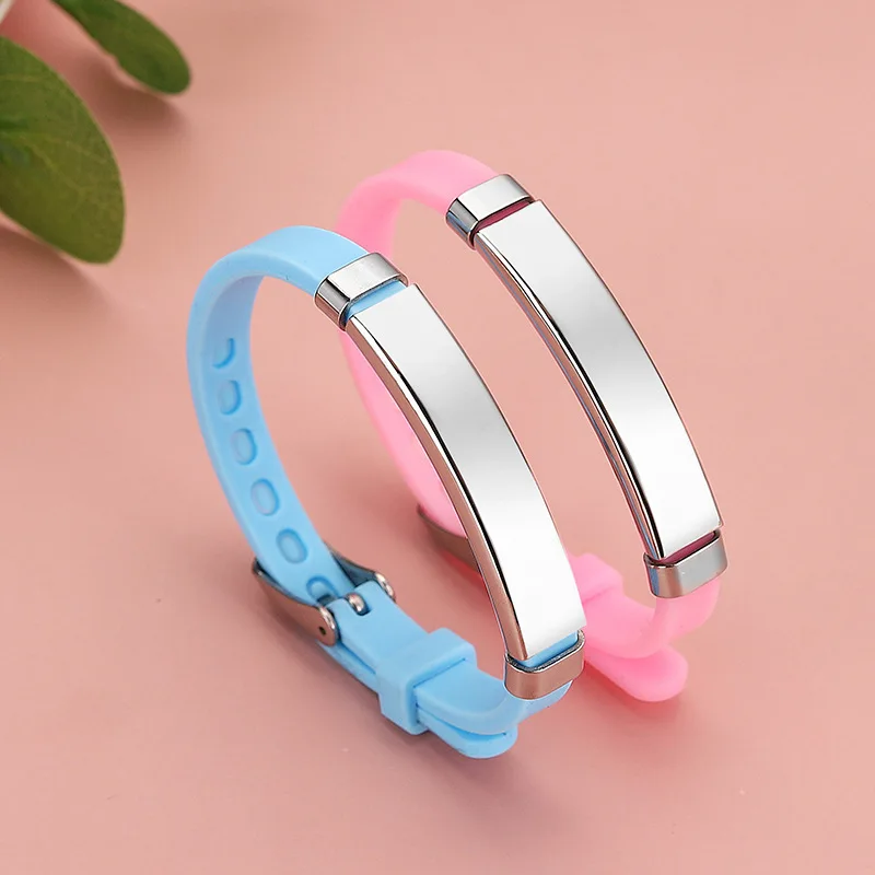 

Custom Net Red Children's Version 7 Cm Adjustable Multi-color Boys' and Girls' Silicone Antistatic Message Reminder Bracelet