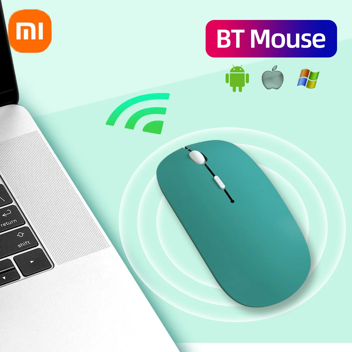 

Xiaomi Bluetooth Wireless Mouse Mute For Laptop Computer PC Tablet Mini Ultra-Thin Single-Mode Battery Silent Gaming Mouse Mice