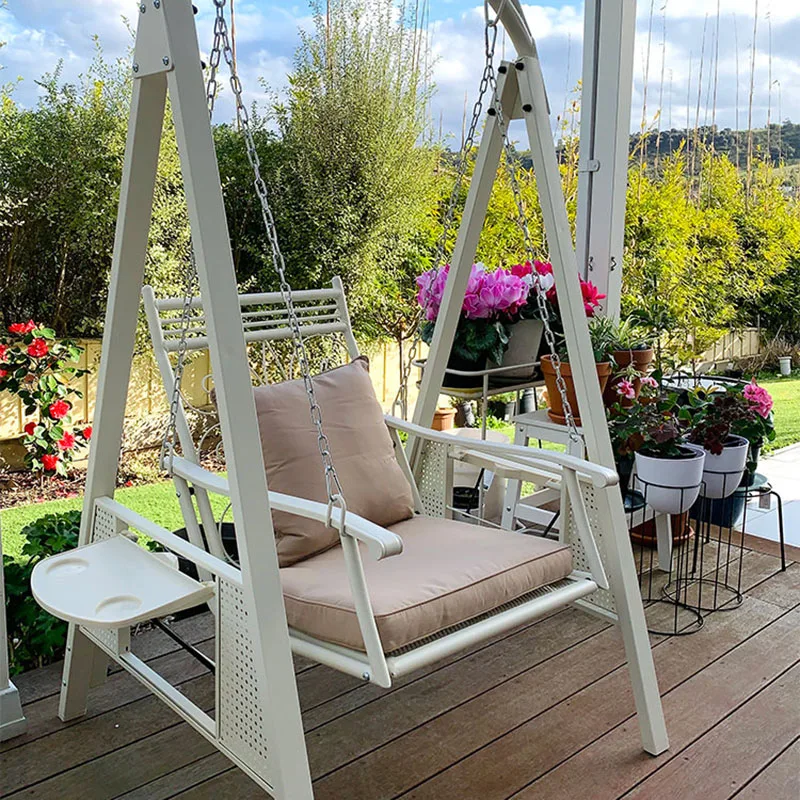 Лежаки на террасе садовые качели для патио подвесной металлический гамак