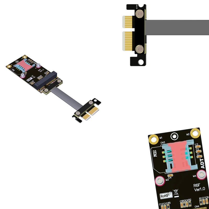 

PCI Express 3,0 X1 на Mini PCIe Удлинительный кабель PCIe удлинитель Адаптерный кабель PCIe X1 на MPCIe Удлинительный кабель
