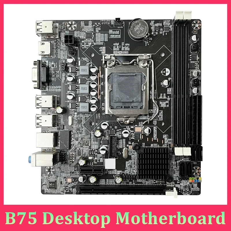 

B75 Desktop Motherboard LGA1155 DDR3 Support 2X8G PCI E 16X Parts For I3 I5 I7 Series Pentium Celeron CPU Computer Motherboard