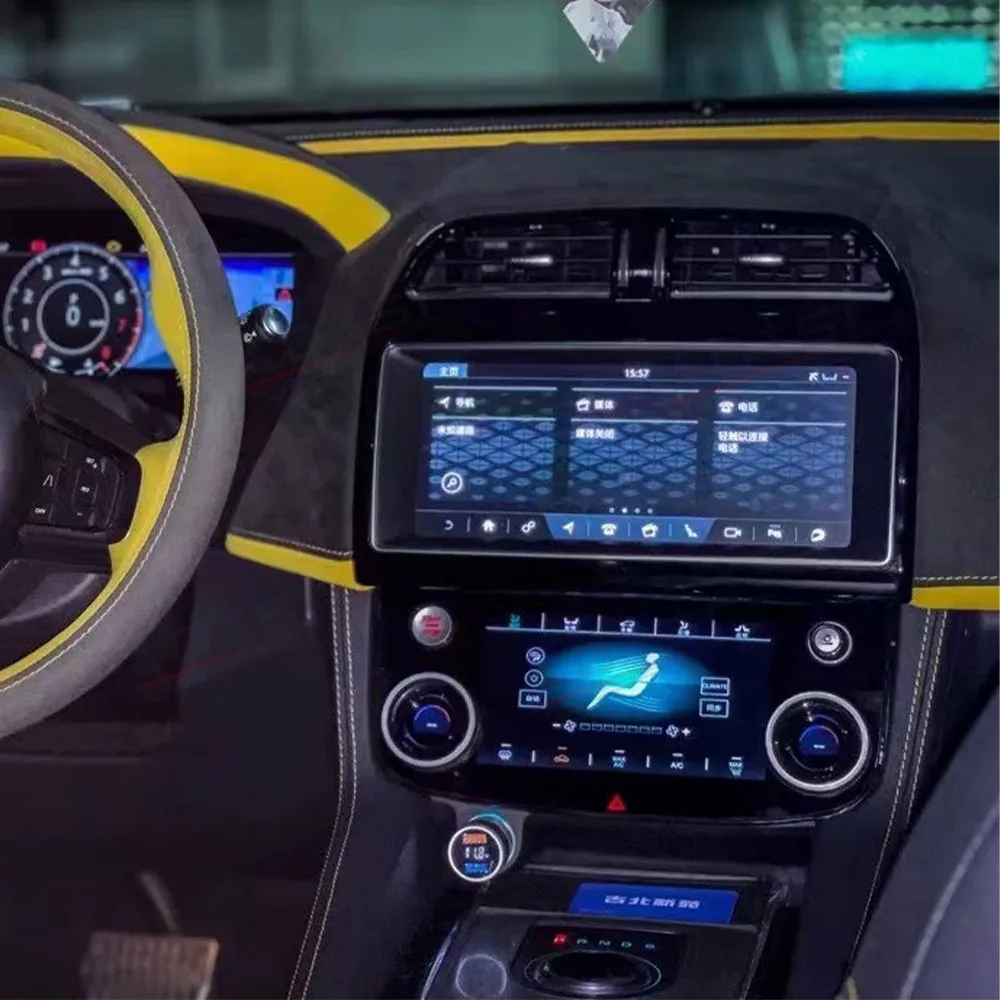 Для Jaguar F-PACE 2016 2017 2018 2019 2020 кондиционер автомобильный мультимедийный Android Carplay