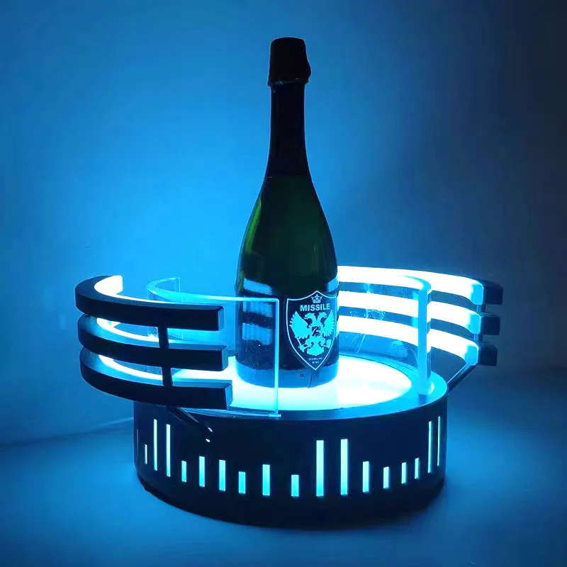 

Party Supplies Wine Bottles Holder Led Bottle Display Wine Seat Bottle Presenter