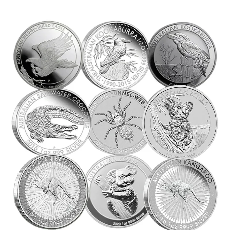 

Набор из 9 серебряных монет Элизабет