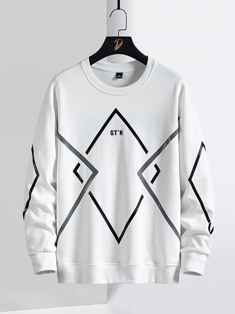 

Мужской хлопковый свитшот с круглым вырезом, размеры до 8XL