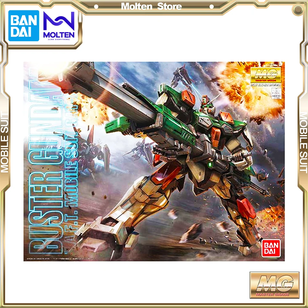 

BANDAI MG Buster Gundam масштаб 1/100, мобильный костюм, семена Gundam, набор моделей Gunpla для сборки/сборки аниме экшн-фигурок