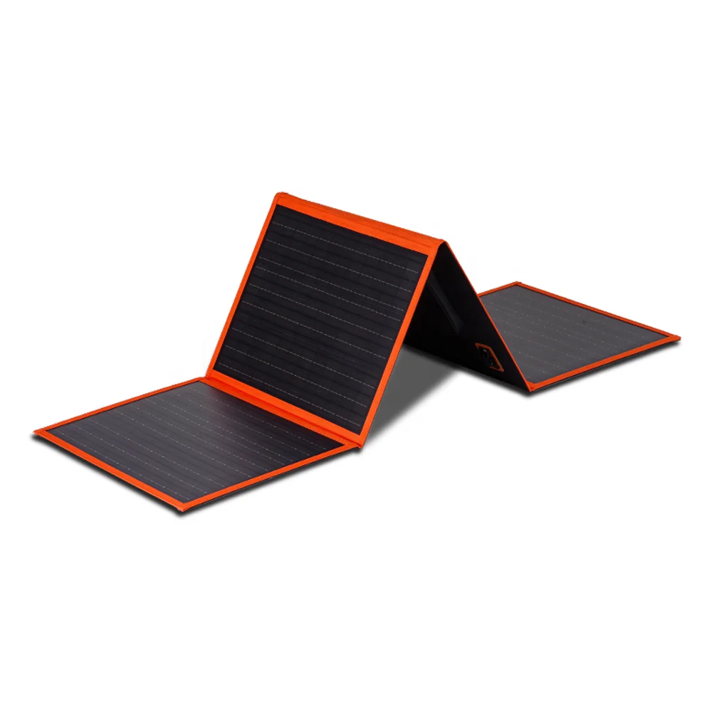 

BOLOM Outdoor Portable Folding Solar Panel 100W Waterproof Monocrystalline Silicon Build-in Kickstand USB DC Output