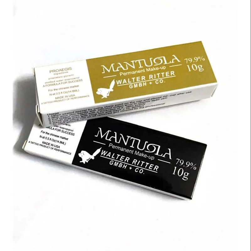 New Arrival 79.9% MANTUOLA BLACK Tattoo Cream Before Permanent Makeup Microblading Eyebrow Lips Body Skin 10g
