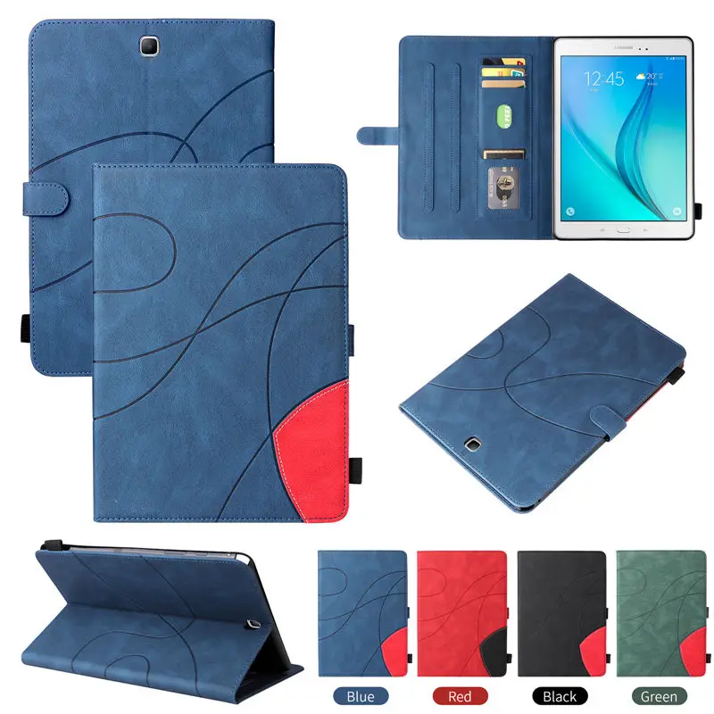 

SM-P555 чехол для samsung Galaxy Tab A 9,7 T550 T555 P550 P555 SM-T555 чехол принципиально деловой стиль искусственная кожа откидная подставка Coque