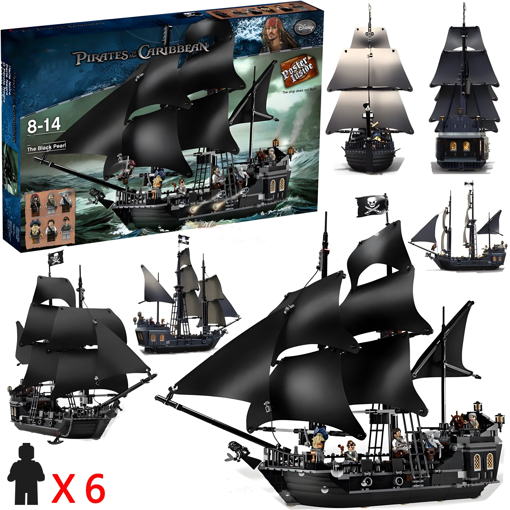 Блочный конструктор &quotПираты Карибского моря&quot в ассортименте