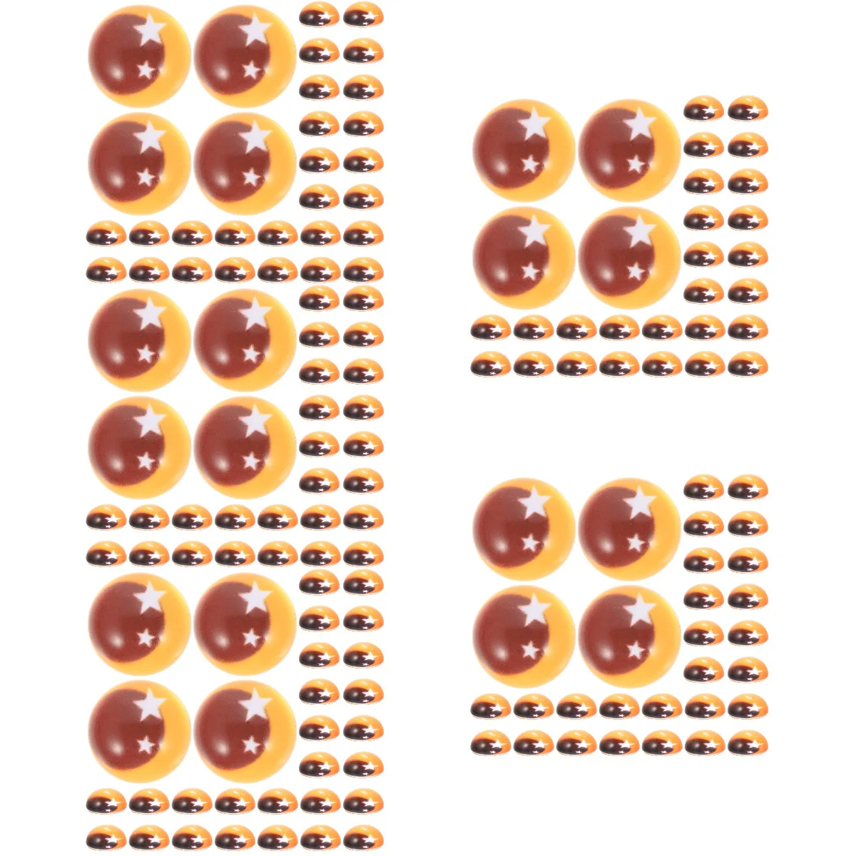 

250 Glass Eyeballs For Crafts Eye Balls Decoration Unique Eyeballs Decorations, Eyeballs Glass Eye Beads