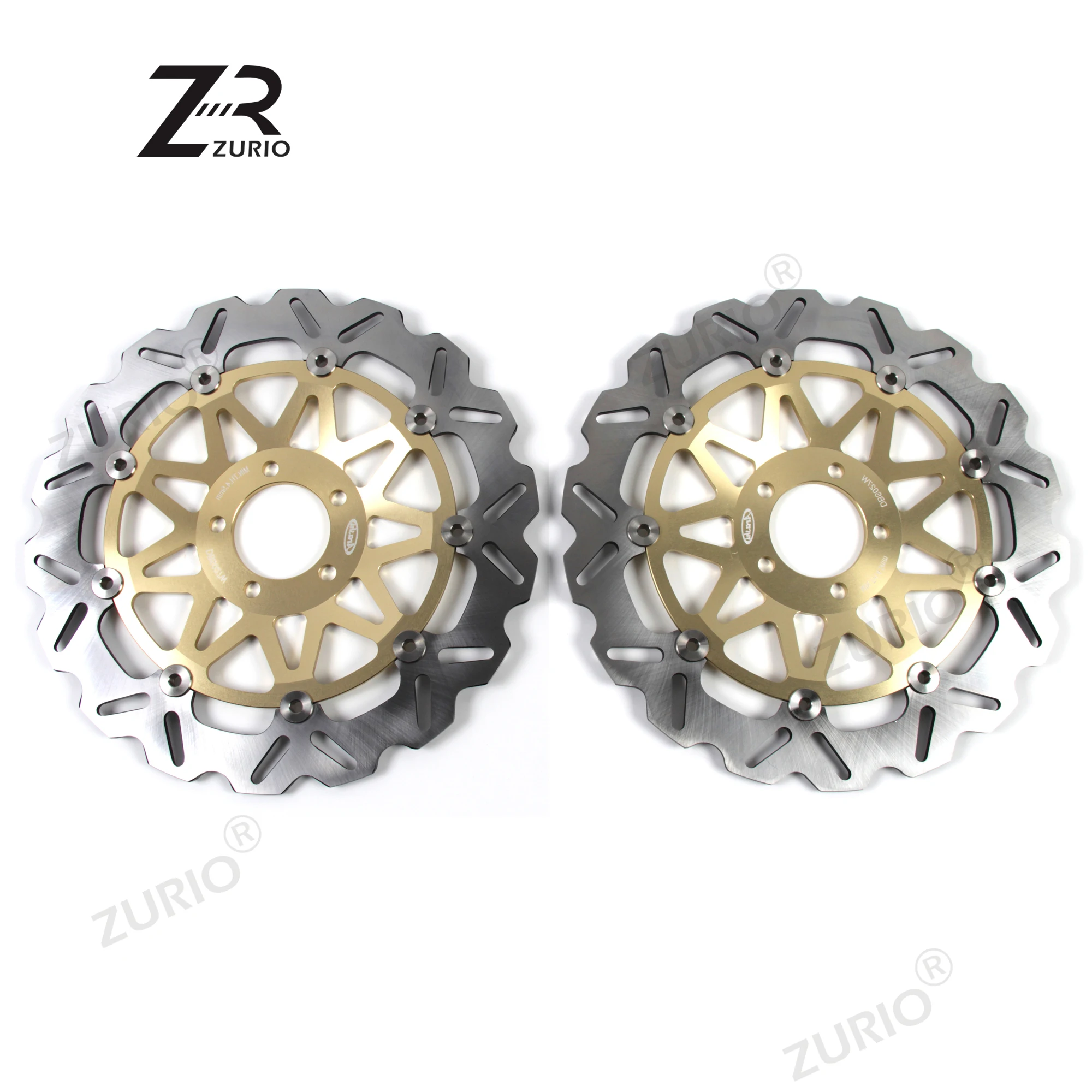 Фото Передний тормозной диск ZURIO для KAWASAKI ZX7R ZX7RR NINJA 750 1996-2003, тормозные диски с ЧПУ, роторы ZX-7R ZX-7RR 97 98 99 2000 2001 2002 №4