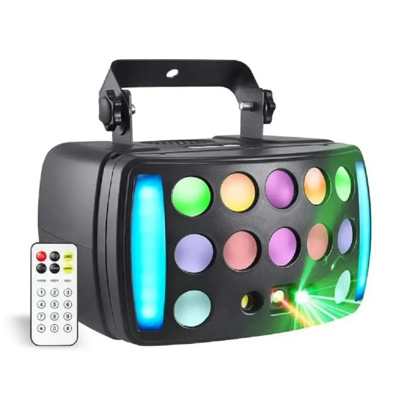 New DJ Lights Stage Party 4 in 1 RGBW Derby Beam Red Green Starry Led Strobe Dynamic Marquee Remote DMX Control Great For Disco