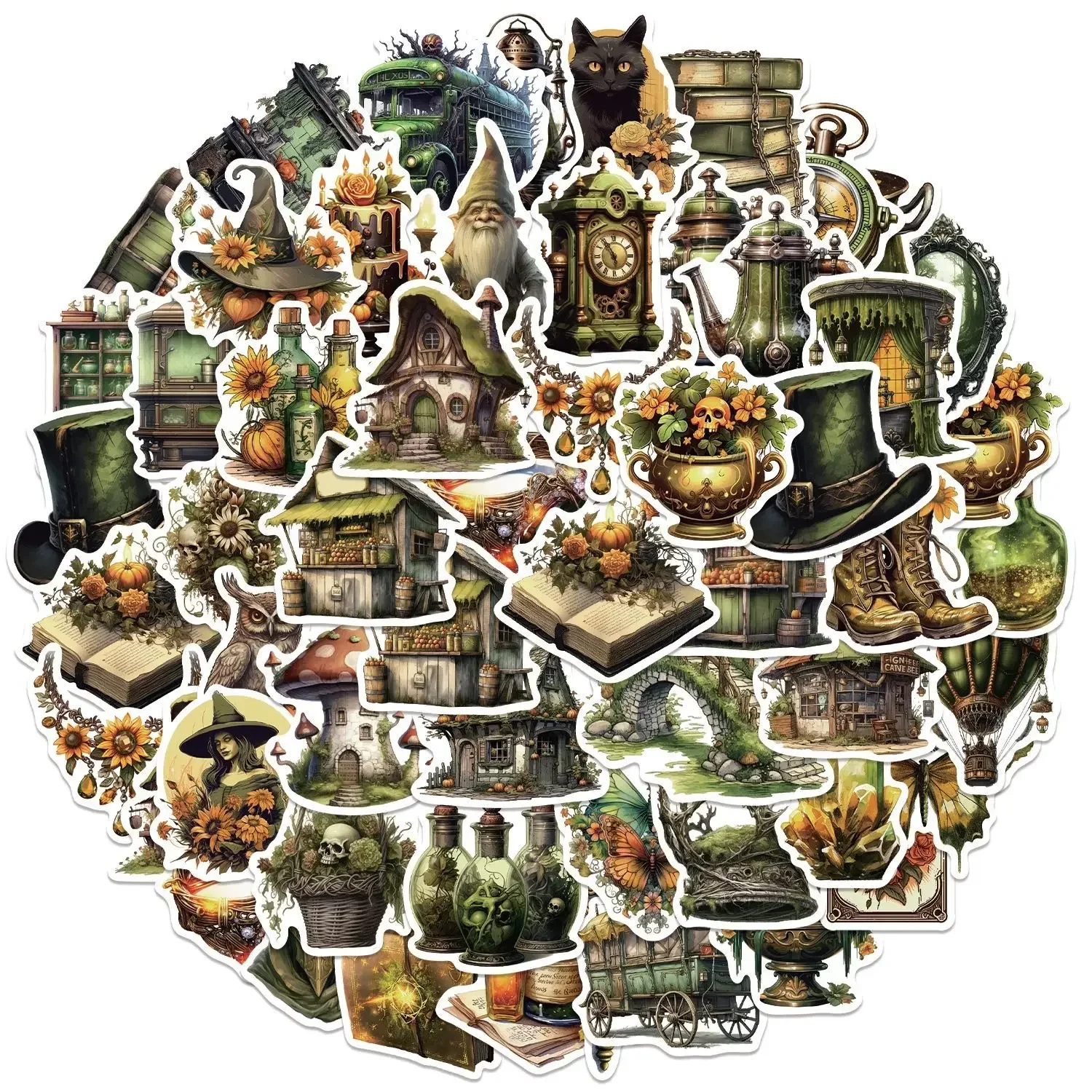 10/30/50 шт. стикеры в стиле ретро