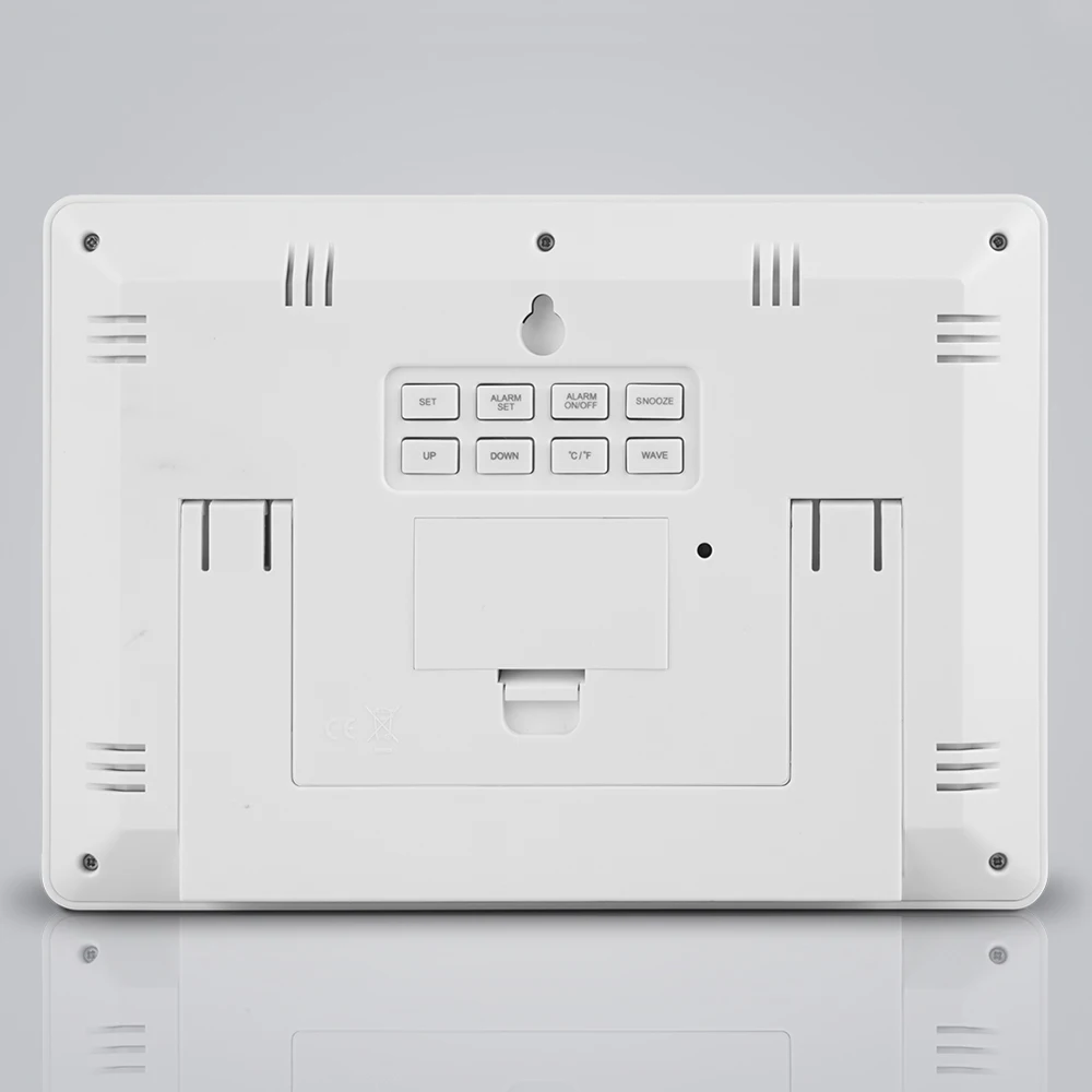 FanJu FJ3530 большой экран цифровой двойной будильник часы для помещений температура