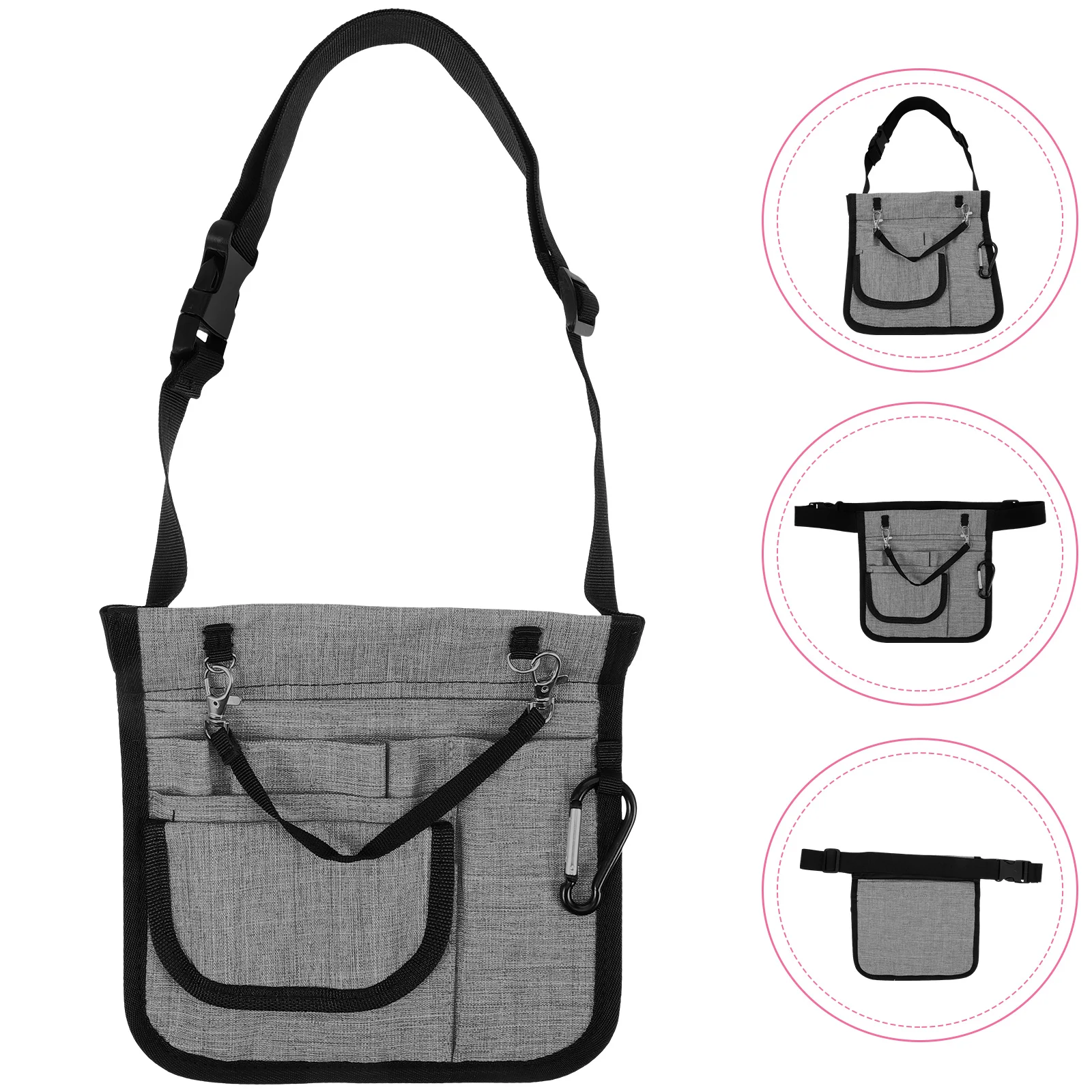 

Tool Waist Bag Nurse Pouch Shoulder Utility Crossbody Nursing Student Supplies Kit
