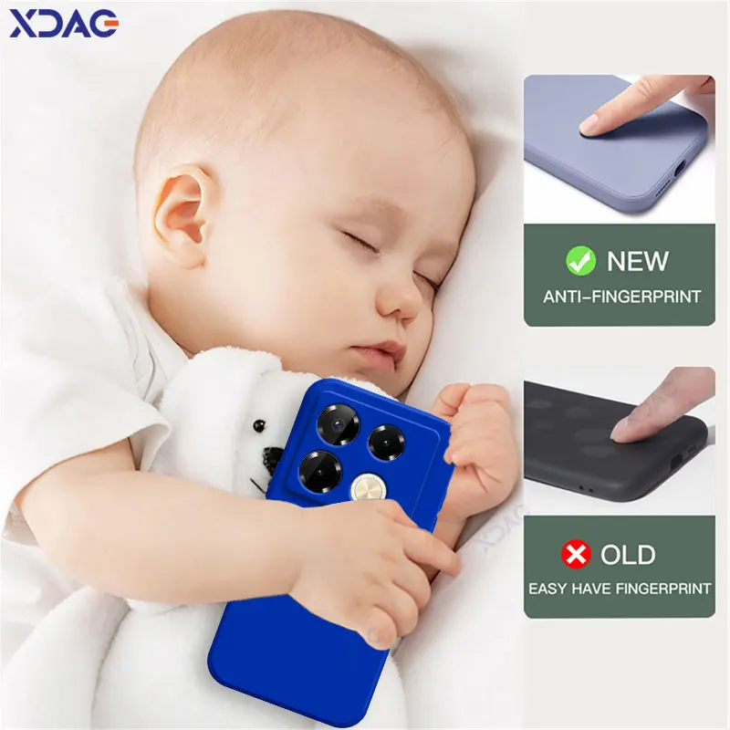 Оригинальные квадратные жидкие силиконовые задние чехлы для Infinix Note 40 Pro 40Pro