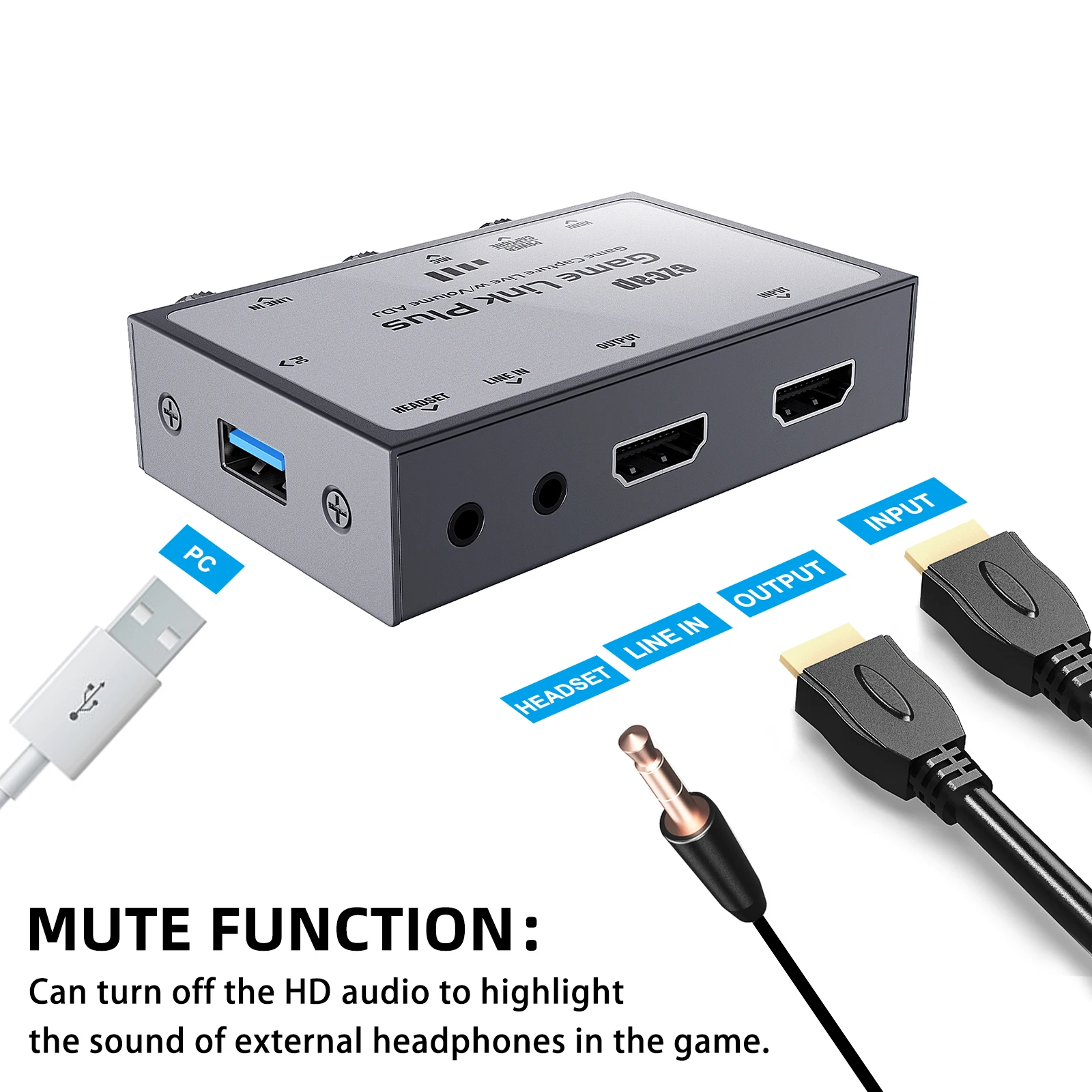 Ezcap312 USB 2,0 карта захвата видео и аудио 4K коробка для захвата ...