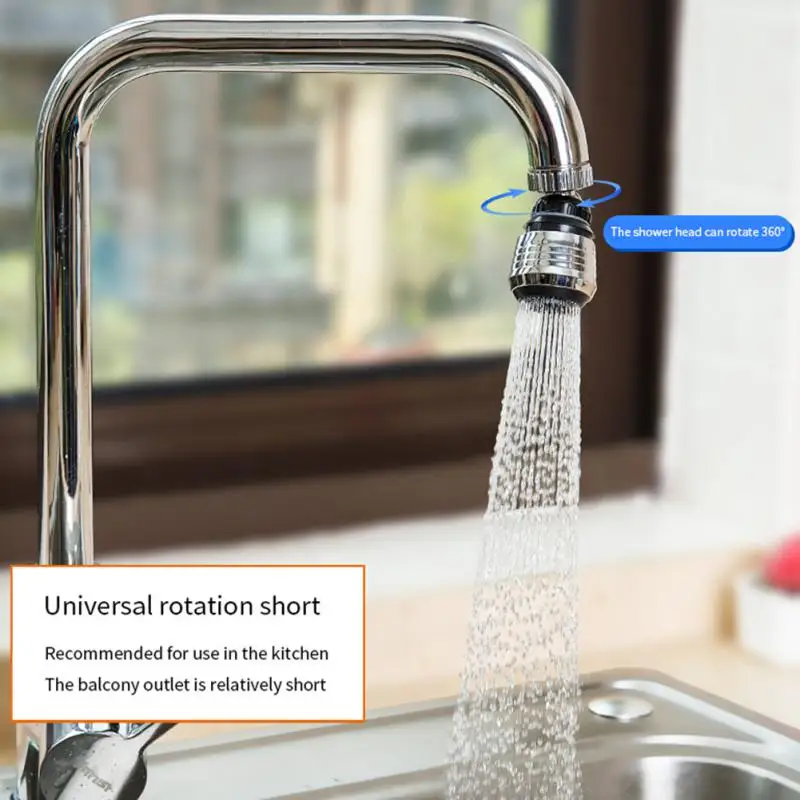 

360 Rotate Kitchen Faucet Water Aerator Diffuser Bubbler Saving Water Filter Head Shower Spout Connector Kitchen Bathroom Tools