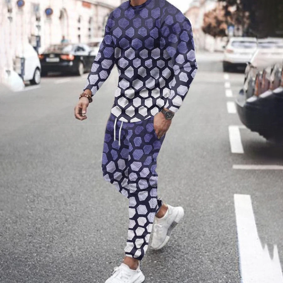 Mens Brand Sweatshirt Sport Joggers Sweatpants Suit Male Tracksuit Men 2 Piece Set Sweatershirt Pant Closure Type Style Material