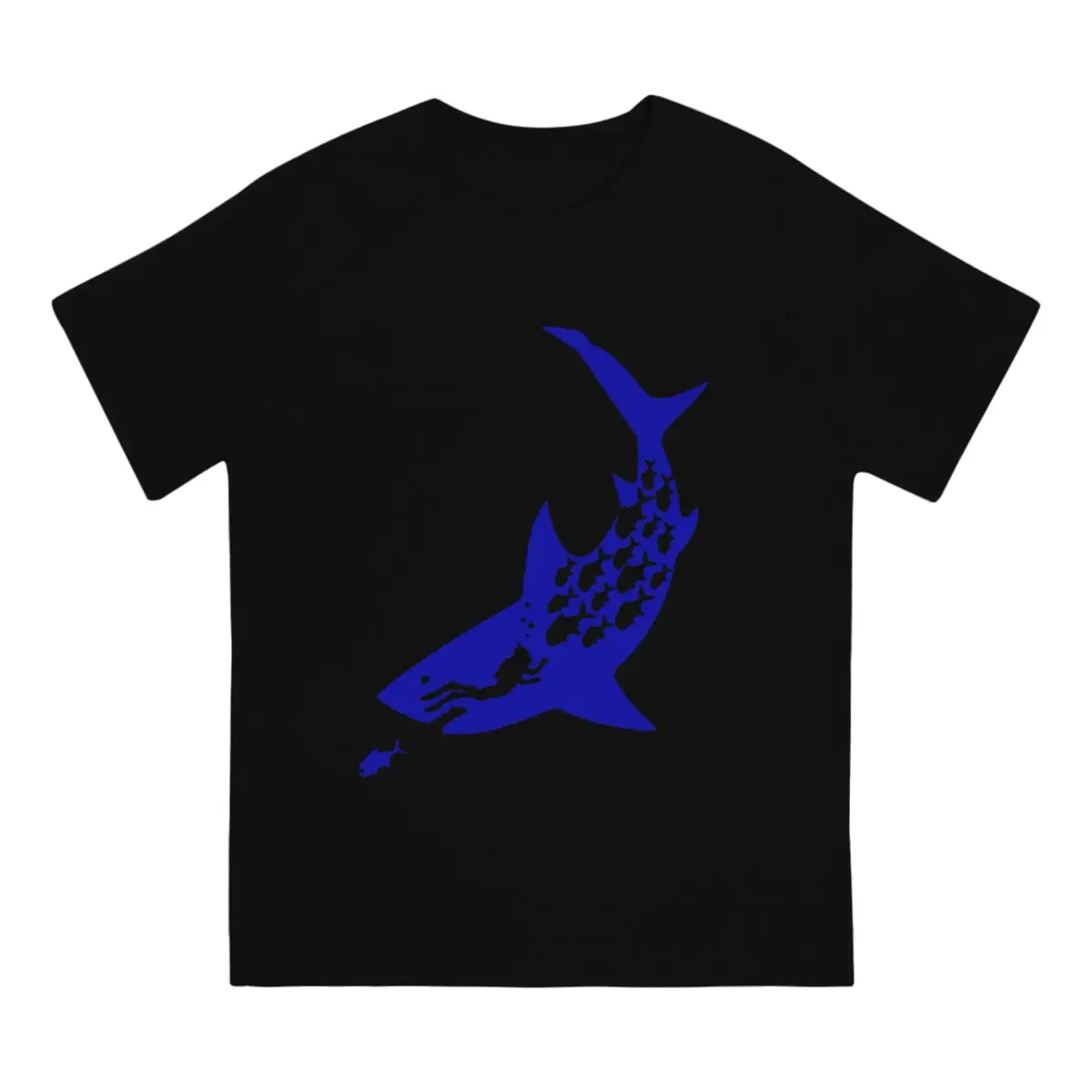 

Shark In The Dark Hip Hop TShirt Diving Leisure T Shirt Hot Sale Stuff For Adult