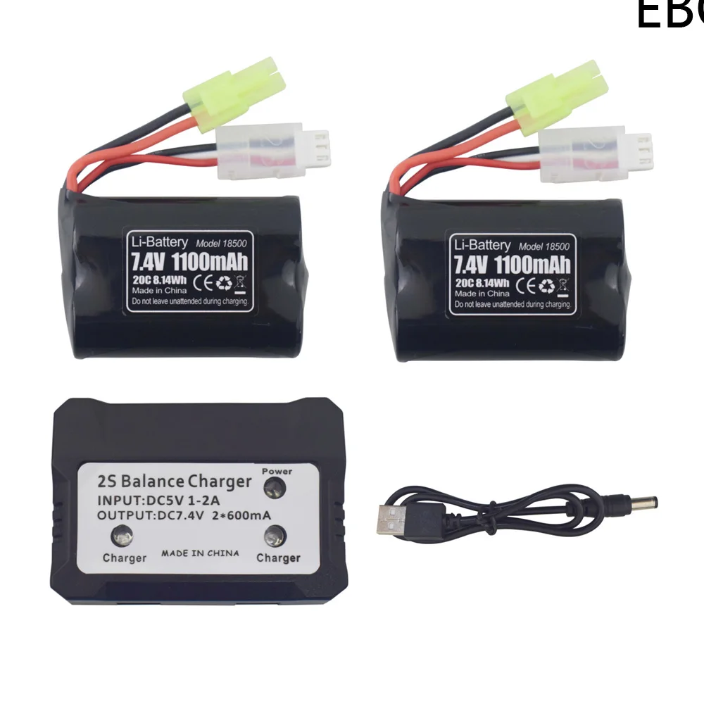 

EBOYU 7,4 V 1100mAh 20C XH-3P Plug Li-Po батарея для TKKJ H102 H110 RC лодка Speedboat сменная батарея для лодки