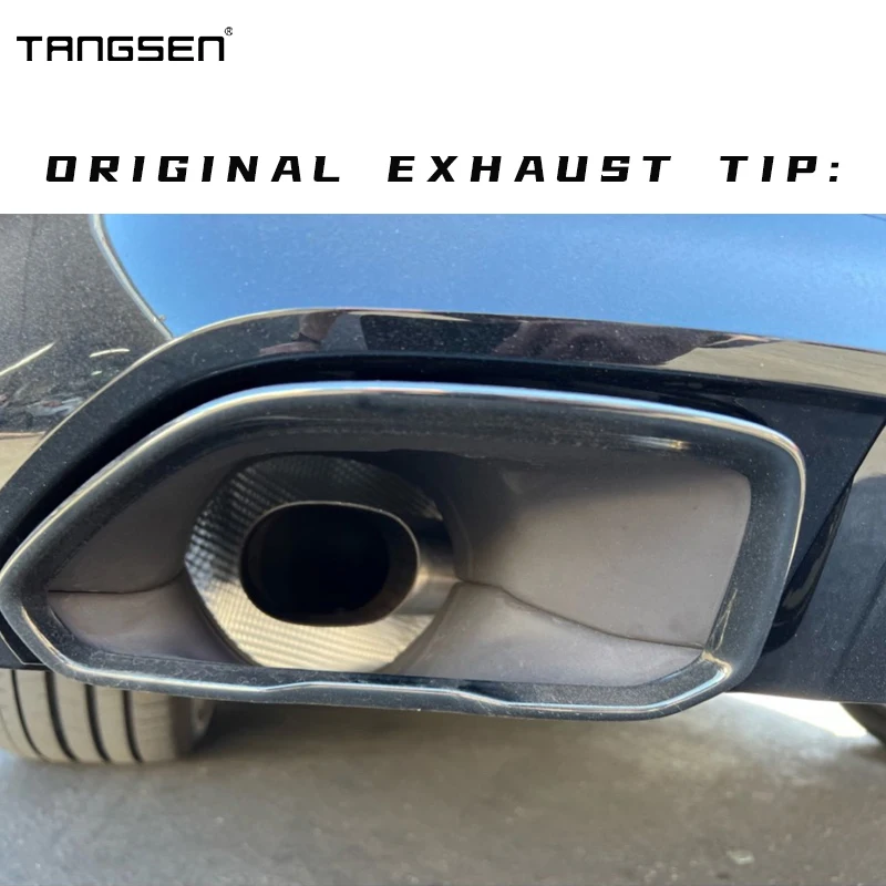Для BMW G42 M240i 2021 2022 2023 Quad Автомобильный наконечник выхлопной трубы Dual M Performance