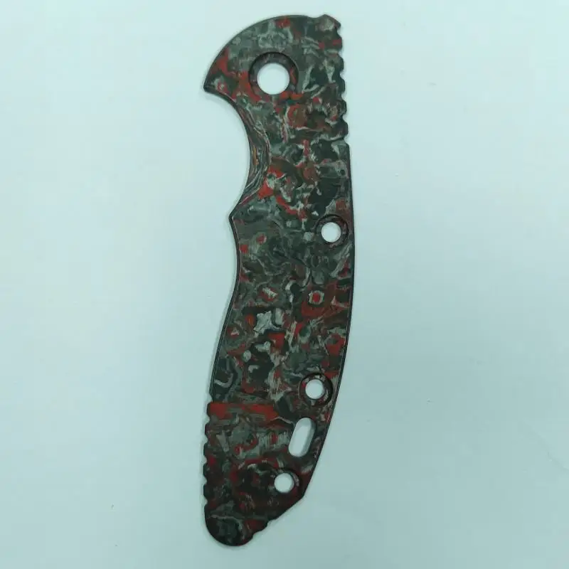 1 шт. Весы с ручкой из углеродного волокна красного карбити для Rick Hinderer XM18 3,0 дюйма Широгора, такой же материал (art.: 3920d273f4e37) - 3920d273f4e37